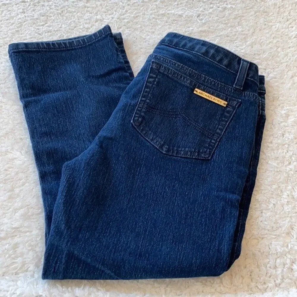 Michael Kors Jeans Womens‎ 2 Blue Skinny Cropped Dark Wash Capsule Minimalist